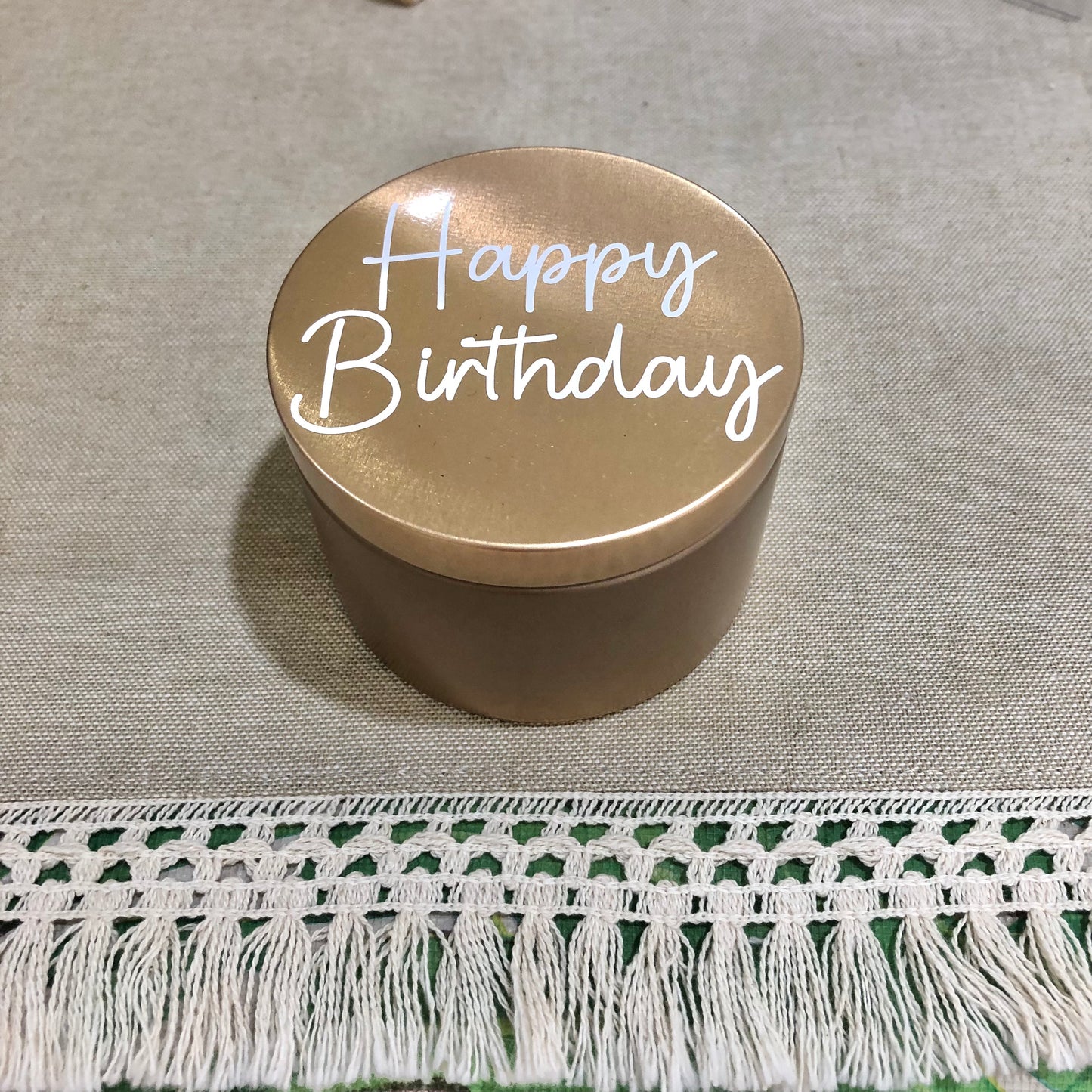 Message Candle Tins