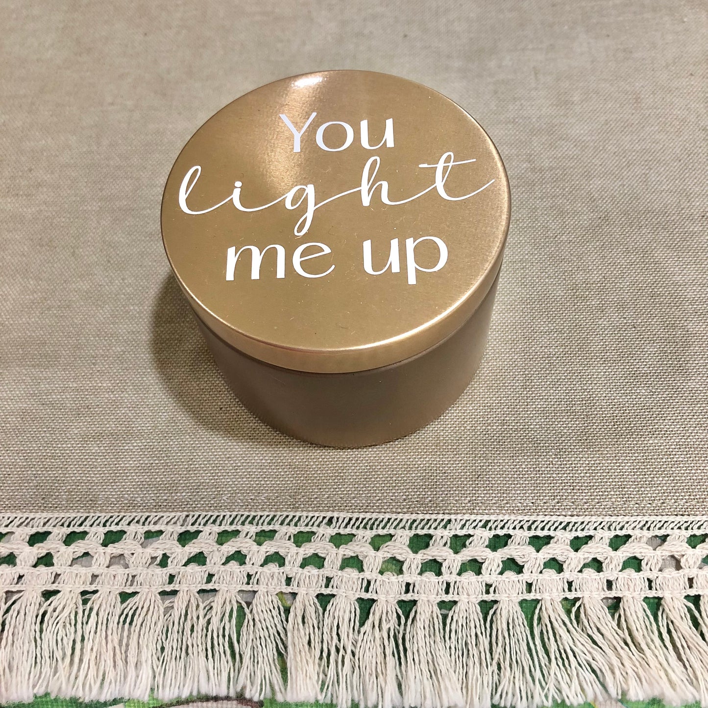 Message Candle Tins