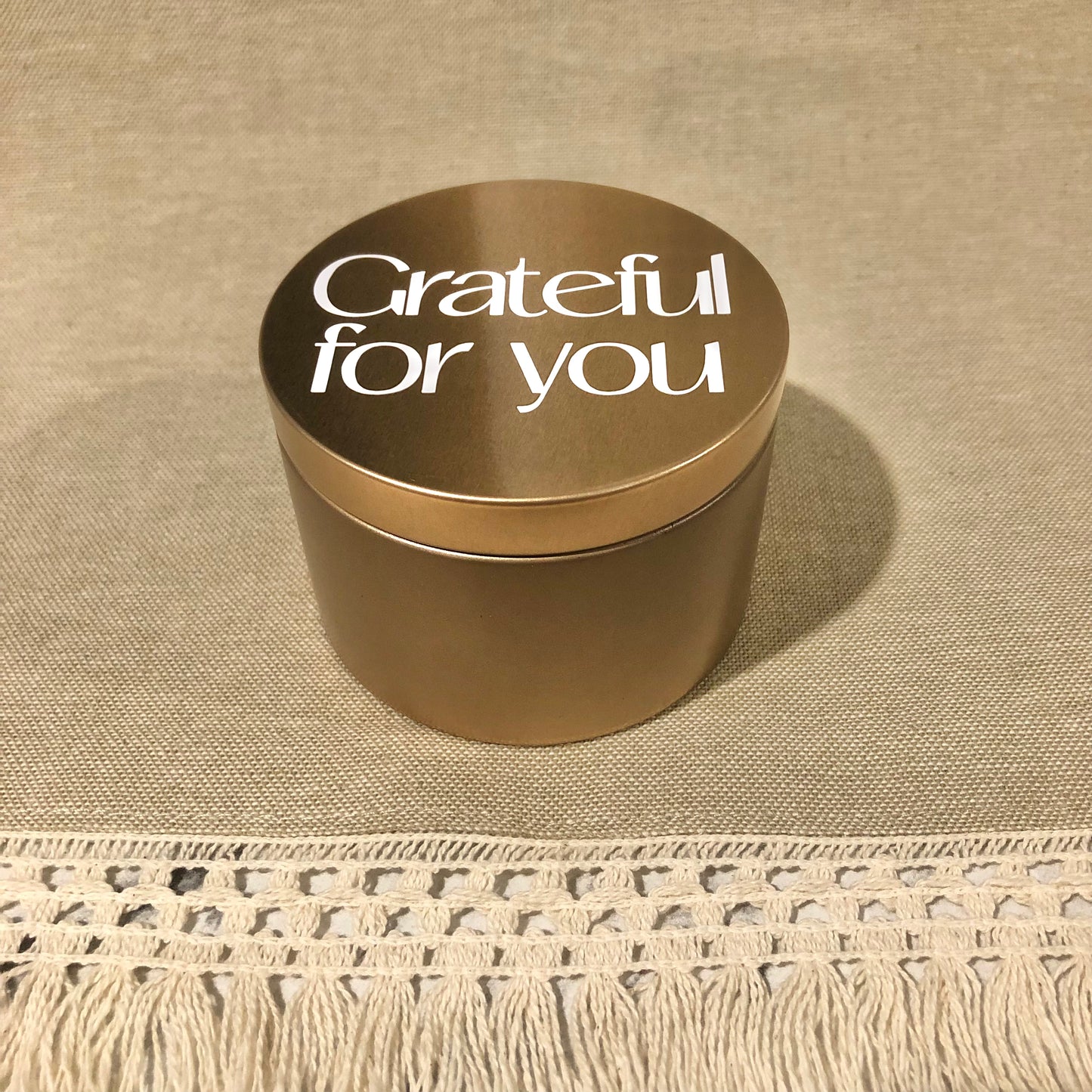 Message Candle Tins