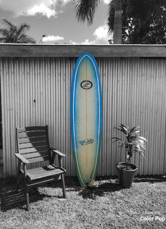 Surfboard, Blue Luleby Print